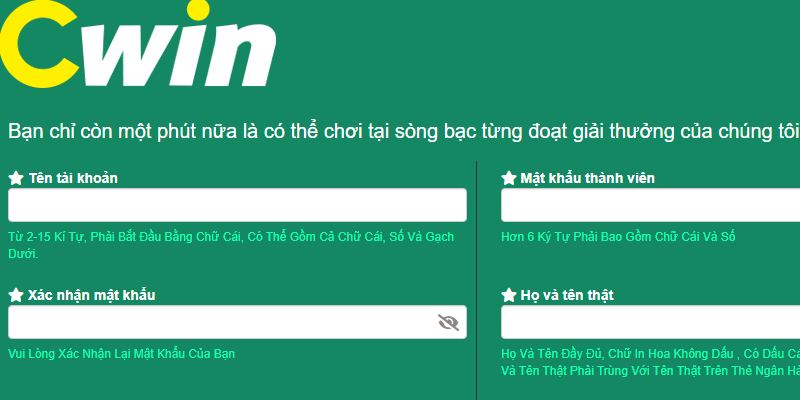 Đăng ký tài khoản bắn cá biển sâu tại Cwin